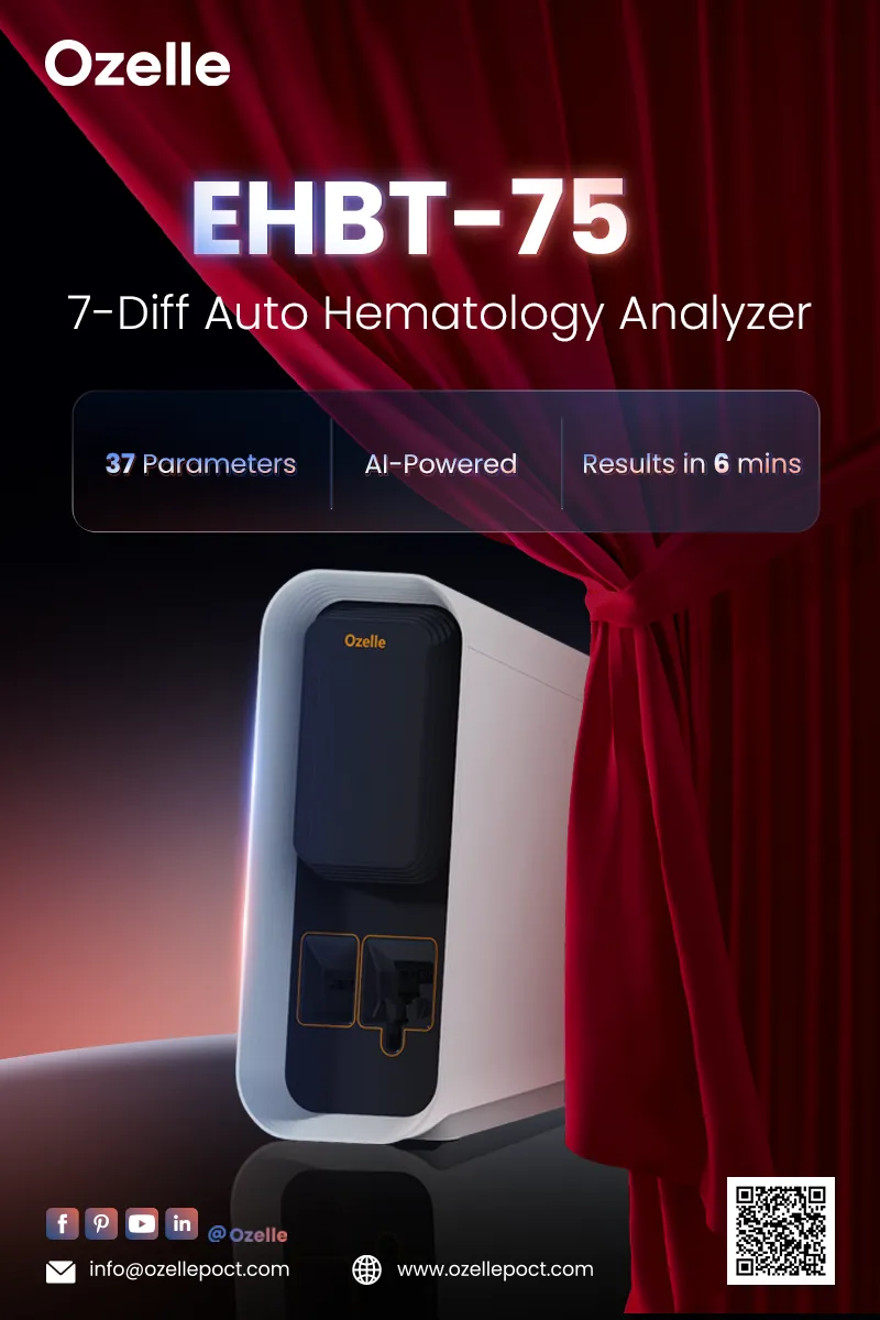 déverrouiller une nouvelle ère dans le diagnostic sanguin avec l'analyseur ehbt-75 d'ozelle